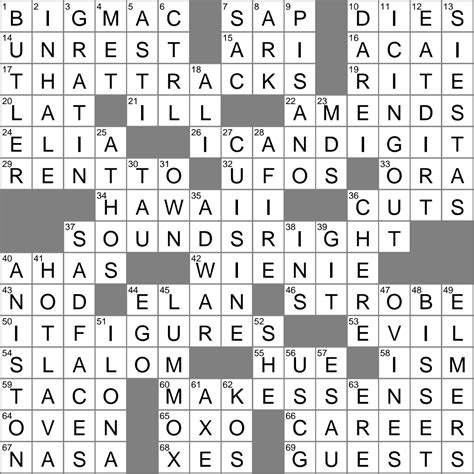 upper echelon crossword clue
